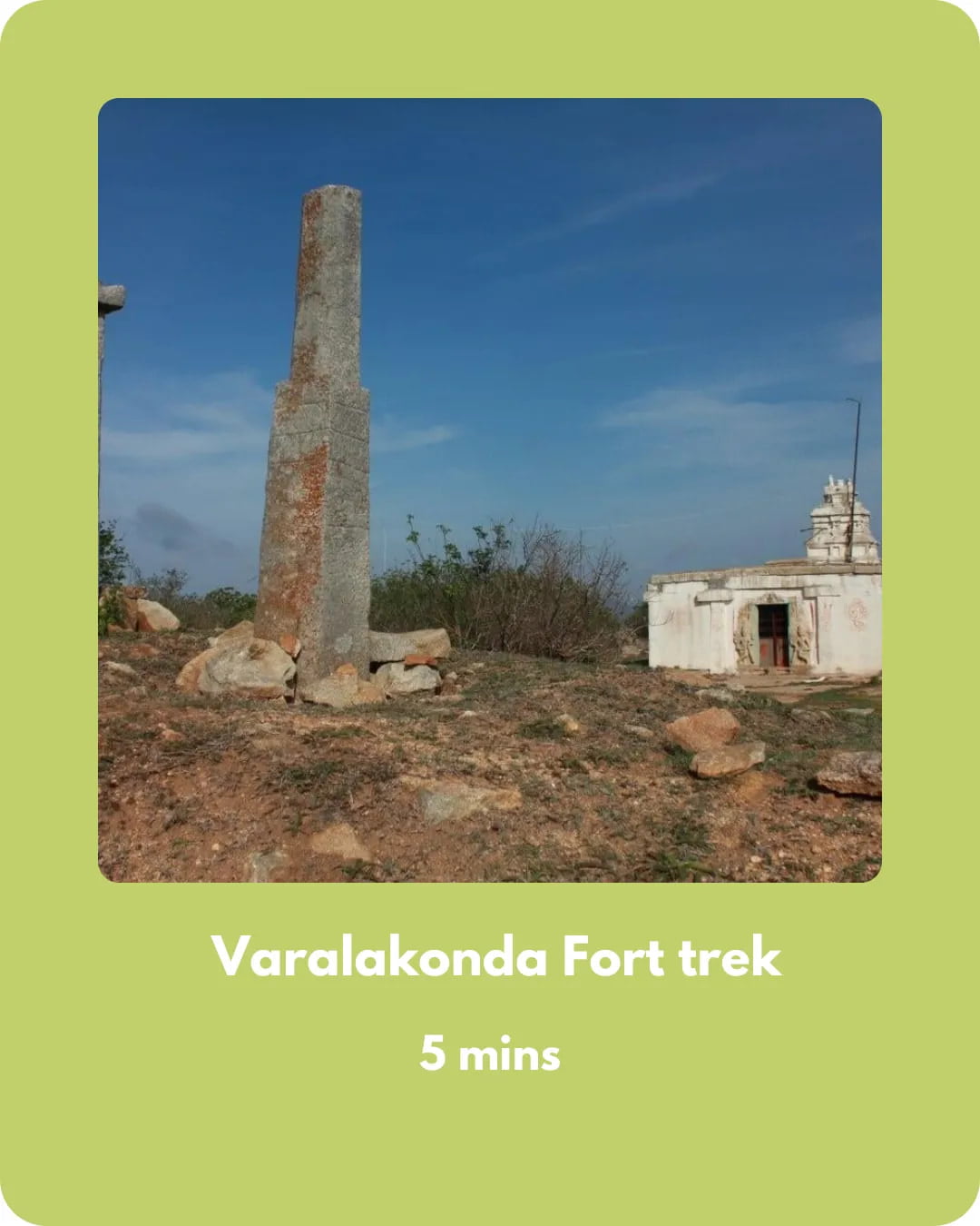 Varalakonda Fort Trek near Manor Farm